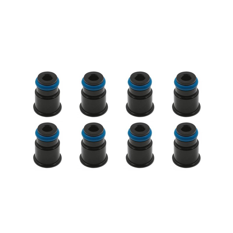 BLOX Racing 11mm Adapter Top (1/2in) w/Viton O-Ring & Retaining Clip (Set of 8) BXEF-AT-11S-8