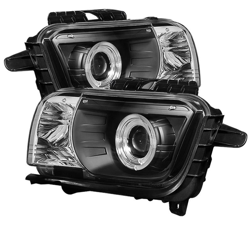 Spyder Chevy Camaro 10-13 Projector Headlights Dual Halo LED Halo Blk High/ PRO-YD-CCAM2010-HL-BK 5034236 Main Image