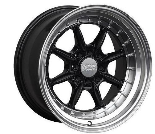 XXR 002.5 Wheel Black / Machined Lip 15x8 0 4x100,4x114.3