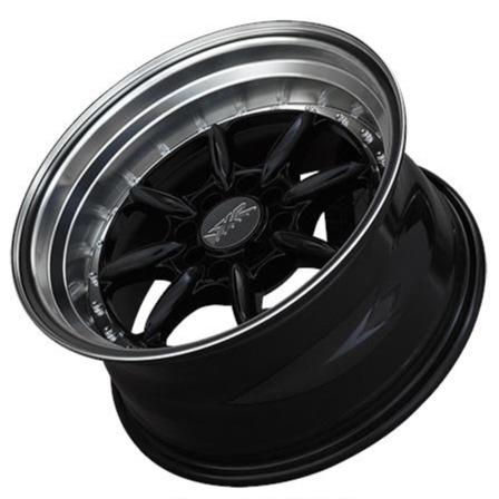 XXR 002.5 Wheel Black / Machined Lip 15x8 +20 4x100,4x114.3