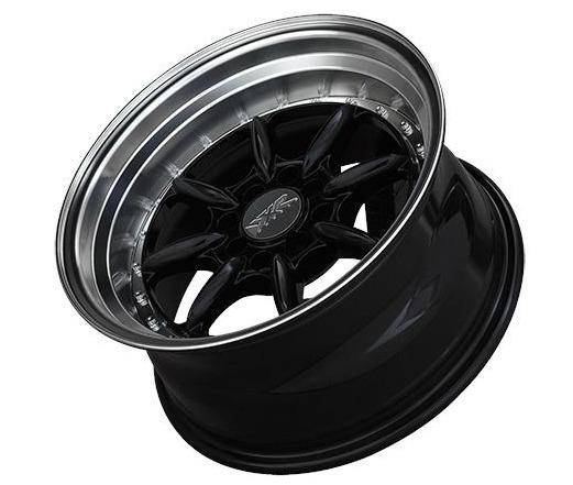XXR 002.5 Wheel Black / Machined Lip 16x8 +20 4x100,4x114.3