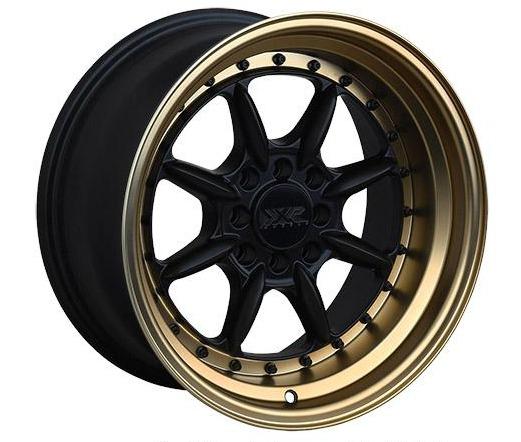 XXR 002.5 Wheel Flat Black / Bronze Lip 16x8 +20 4x100,4x114.3