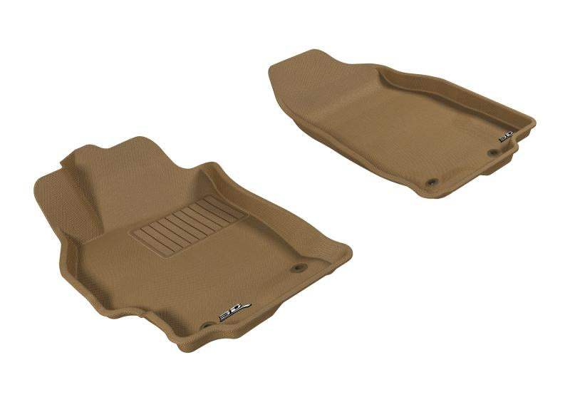 3D MAXpider 2009-2013 Mazda Mazda6 Kagu 1st Row Floormat - Tan L1MZ04511502 Main Image