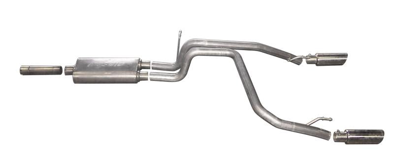 Gibson 07-09 Dodge Nitro R/T 4.0L 2.25in Cat-Back Dual Split Exhaust - Stainless 616005 Main Image