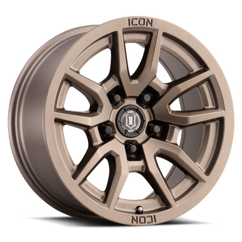 ICON Vector 5 17x8.5 5x5 -6mm Offset 4.5in BS 71.5mm Bore Bronze Wheel 2617857345BR Main Image