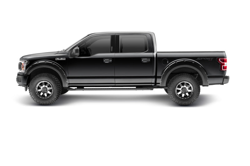 Bushwacker 18-20 Ford F-150 (Excl Models w/Tech Pkg) Pocket Style Flares 4pc - Agate Black Met 20945-32