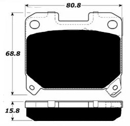 Porterfield Brake Pads for 1993 TOYOTA SUPRA Turbo