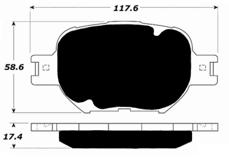 Porterfield Brake Pads for 2008 SCION tC