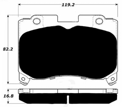 Porterfield Brake Pads for 1994 TOYOTA SUPRA Turbo