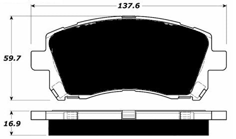 Porterfield Brake Pads for 1999 SUBARU LEGACY SEDAN GT