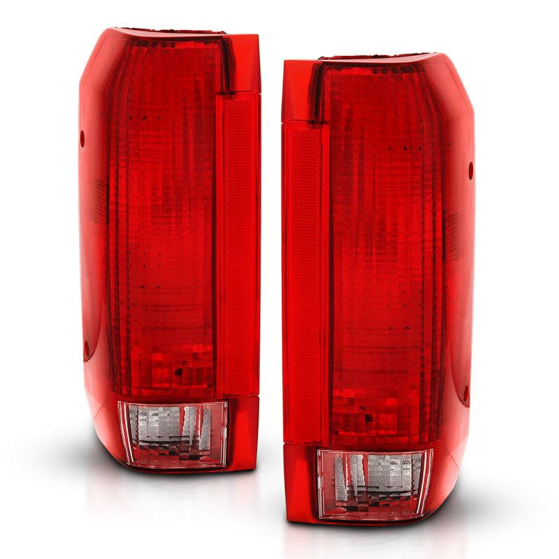 ANZO 1992-1996 Ford Bronco Taillight Red/Clear Lens (OE Replacement) 311306 Main Image