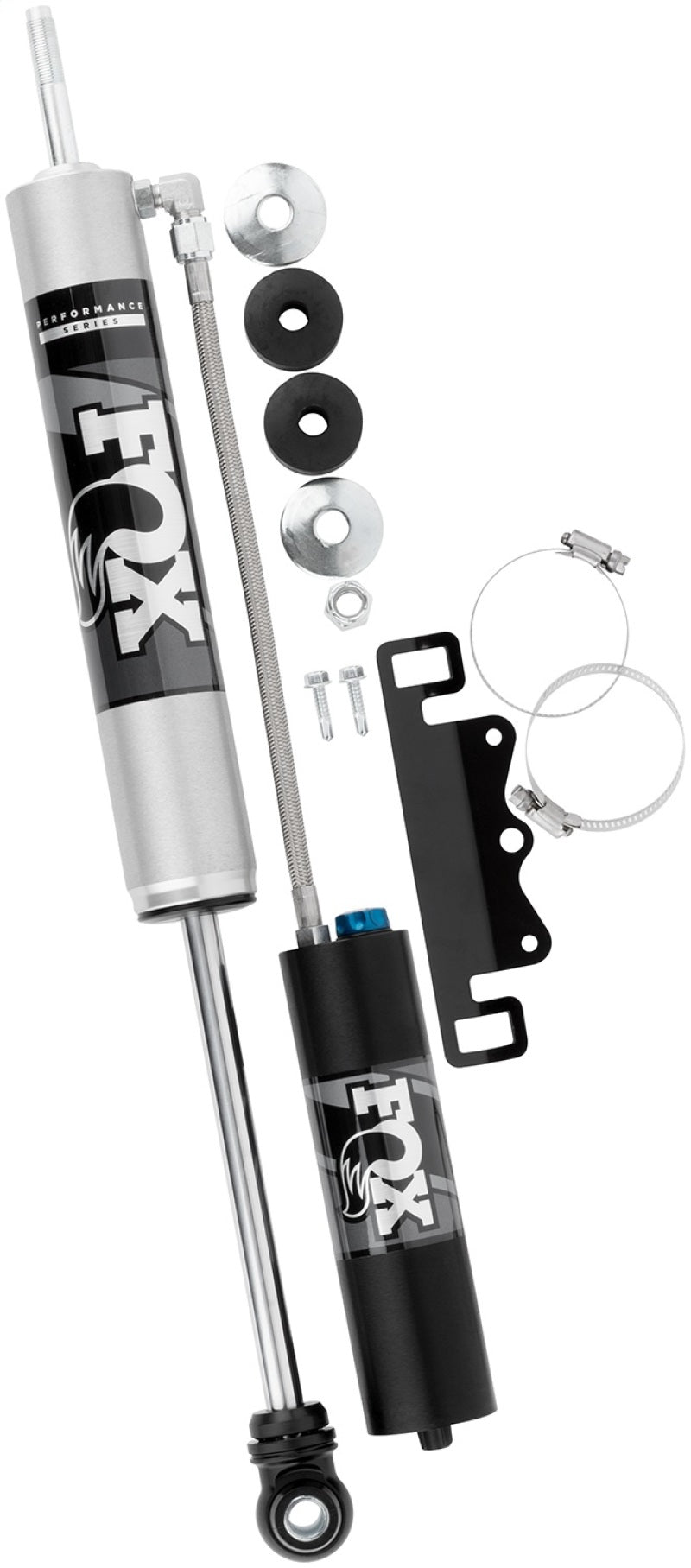 Fox 17-19 Ford F250/F350 2.0 Performance Series Remote Reservoir Adj. Front Shocks 0-1.5in Lift 985-26-161