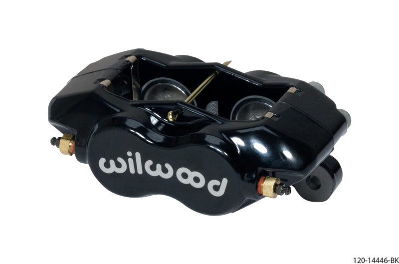 Wilwood Caliper-Forged DynaliteI w/Dust Seal-Black 1.38in Pistons .81in Disc 120-14446-BK