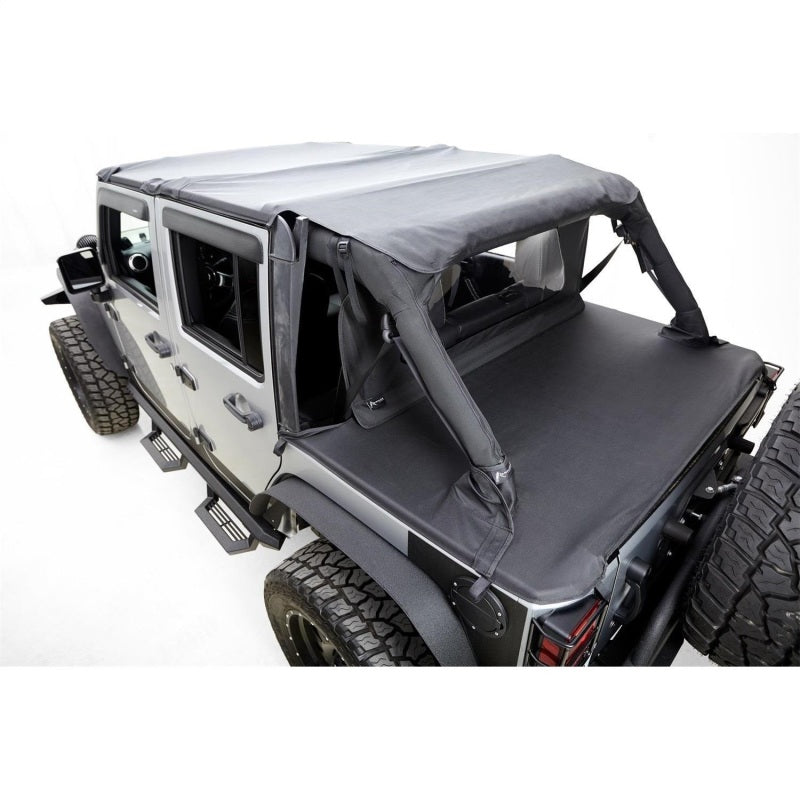 Rampage 2007-2018 Jeep Wrangler(JK) Unlimited 4-Door Tonneau Cover - Black Diamond 731035