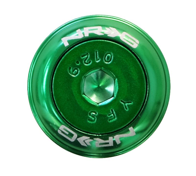 NRG Fender Washer Kit w/Color Matched M8 Bolt Rivets For Plastic (Green) - Set of 8 FW-800GN Main Image