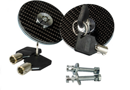 Racing Engine Bonnet Flush Plus With Key Hood Pin Latch Kit Carbon Fiber