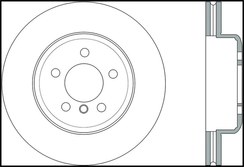 StopTech Sport Slotted 12-16 BMW 640i Front Left Rotor 126.34124SL Main Image