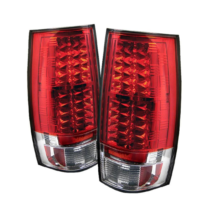 Spyder Chevy Suburban/GMC Yukon/Yukon Denali 07-14 LED Tail Lights Red Clear ALT-YD-CSUB07-LED-RC 5002150 Main Image