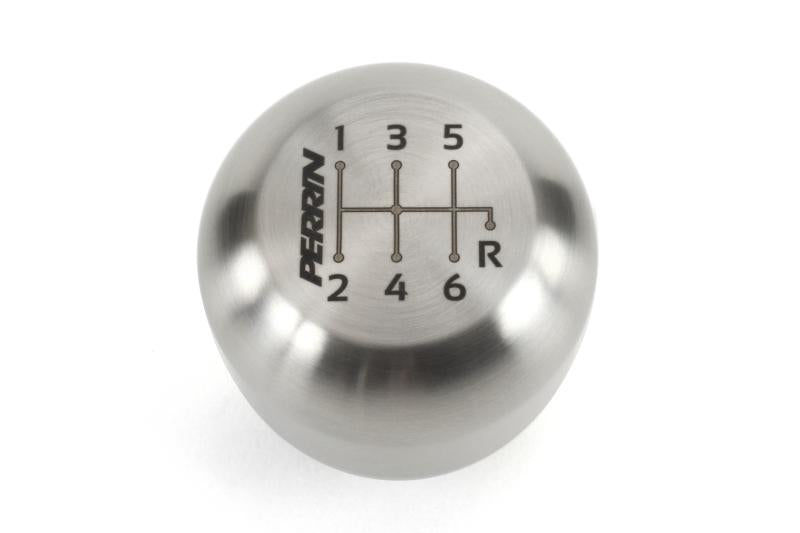 Perrin 17-18 Honda Civic Brushed Stainless Steel Large Shift Knob - 6 Speed PHP-INR-120SS Main Image