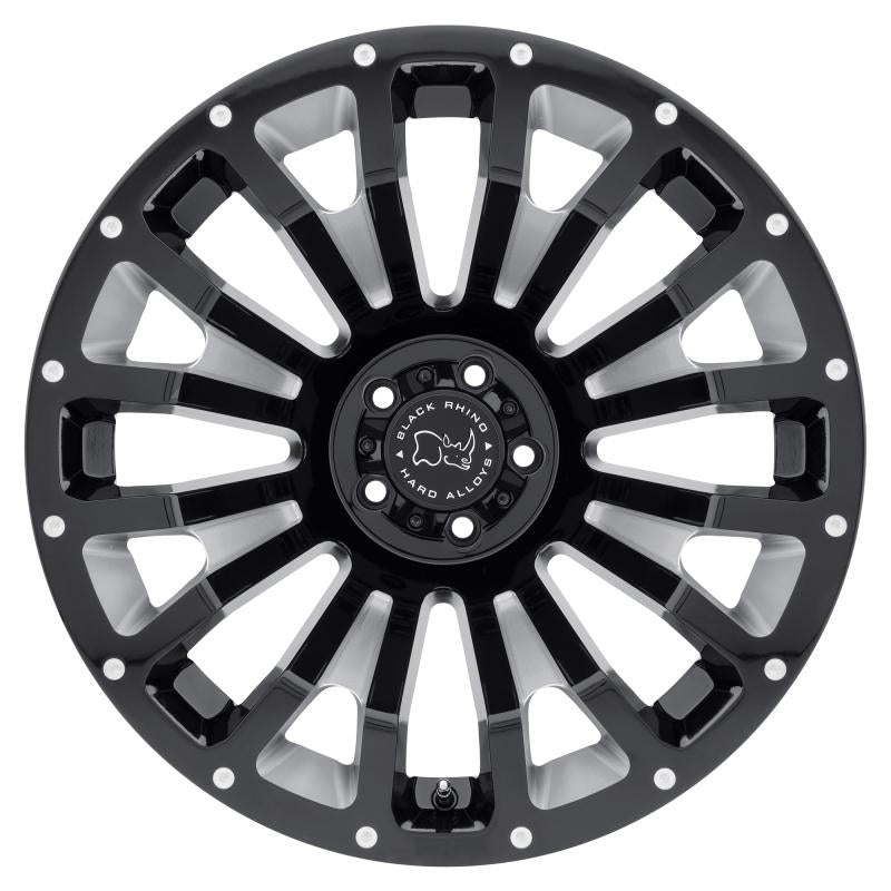 Black Rhino Pinatubo 20x9.5 5x139.7 ET00 CB 78.1 Gloss Black w/Milled Inside Window Wheel 2095PNT005140B78 Main Image