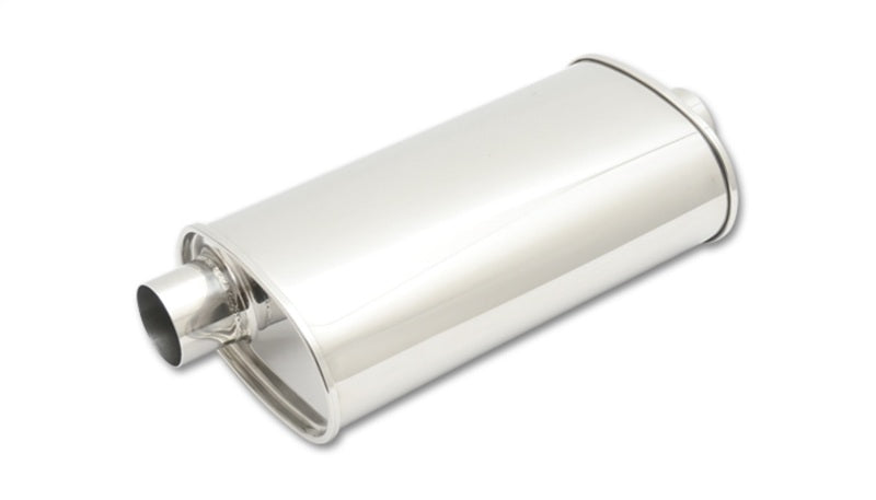 Vibrant Street Power Oval Muffler, 3" inlet/outlet (Offset-Center)