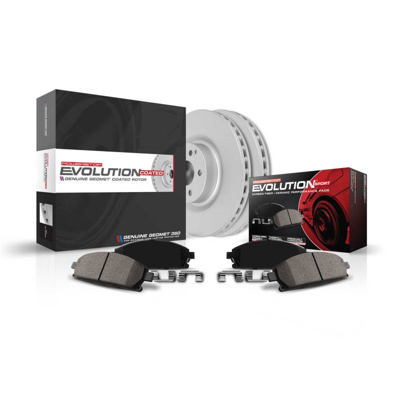 Power Stop 2020 Mercedes-Benz Sprinter 3500 Rear Z23 Evolution Sport Coated Brake Kit CRK8649