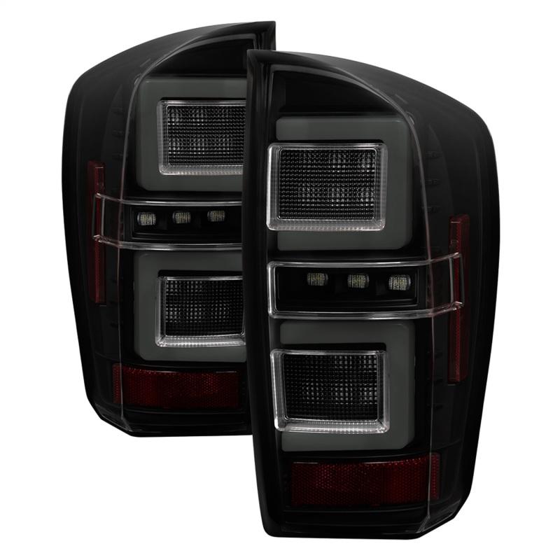 Spyder 16-17 Toyota Tacoma LED Tail Lights - Black Smoke (ALT-YD-TT16-LED-BSM) 5085740 Main Image