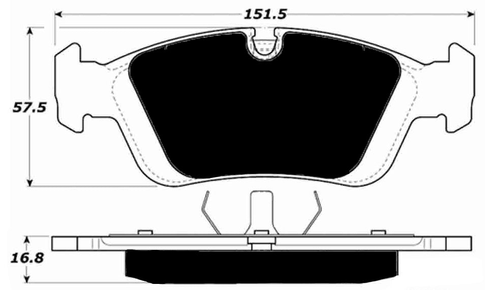 Porterfield Brake Pads for 2007 BMW 325 Series E46