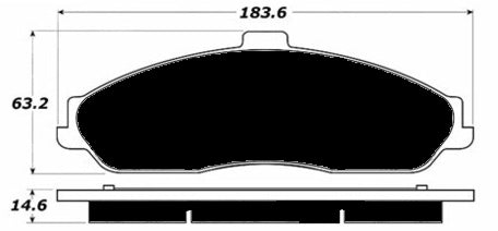 Porterfield Brake Pads for 1998 CHEVROLET CORVETTE
