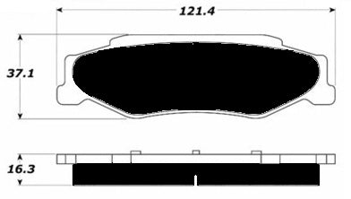 Porterfield Brake Pads for 2007 CADILLAC XLR