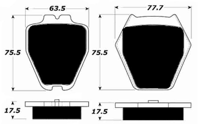 Porterfield Brake Pads for 2001 AUDI S4