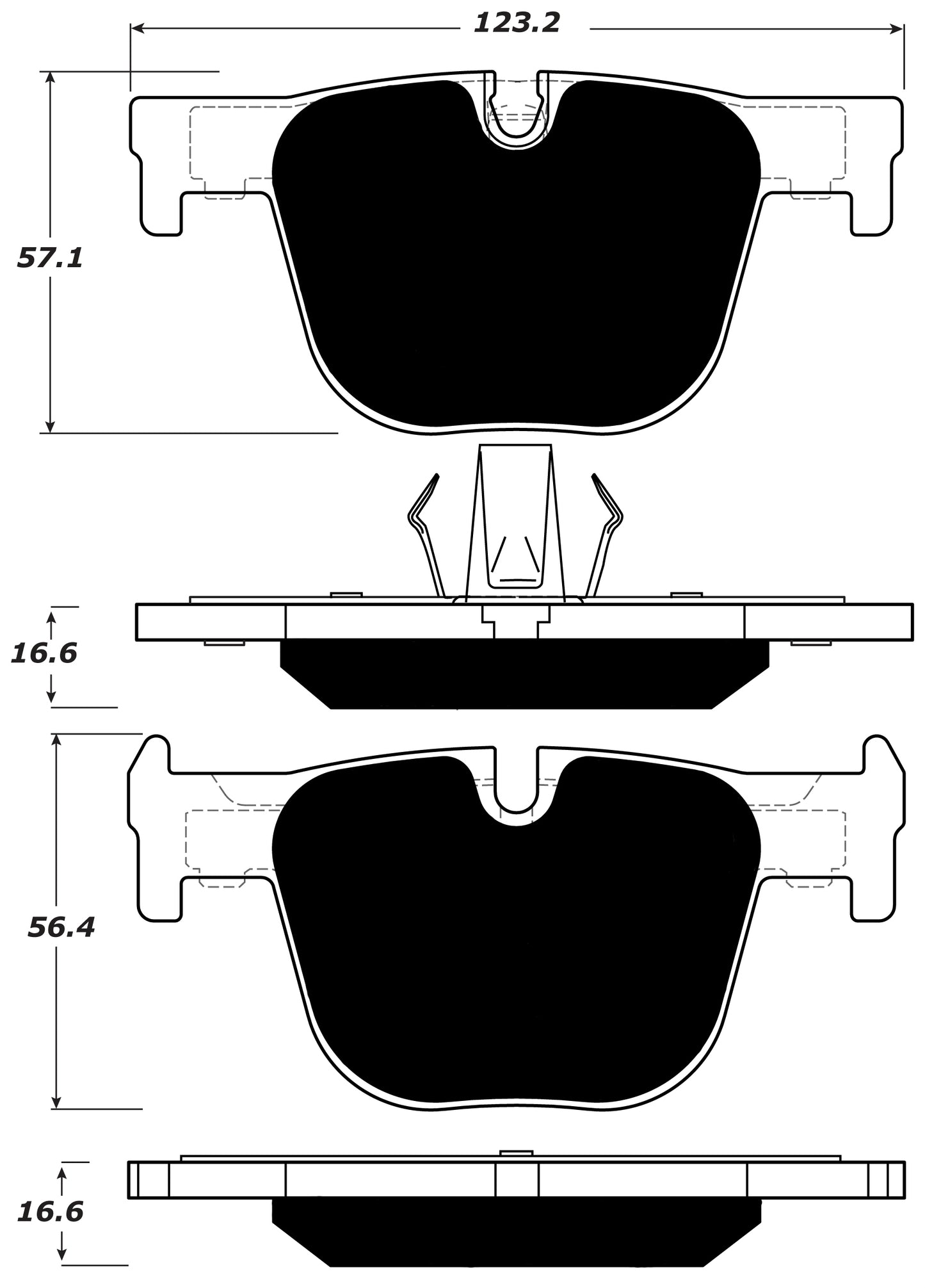Porterfield Brake Pads for 2017 BMW 330i/330ix - M Sport Package