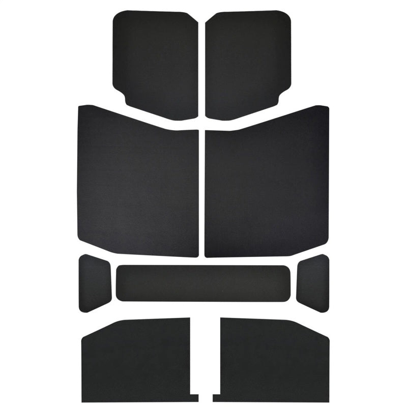 DEI 2018-Up Jeep Wrangler JL 4-Door Leather Look Headliner 9-pc - Black 50172