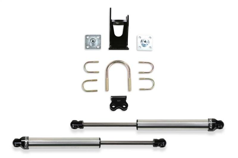 Fabtech 05-20 Ford F250/350 4WD Dual Steering Stabilizer System (Opposing Style) w/DL 2.25 Shocks FTS220512 Main Image