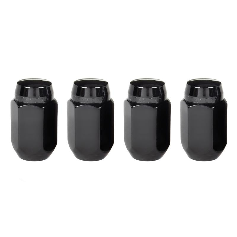 McGard Hex Lug Nut (Cone Seat) M14X1.5 / 22mm Hex / 1.635in. Length (4-Pack) - Black 64072 Main Image