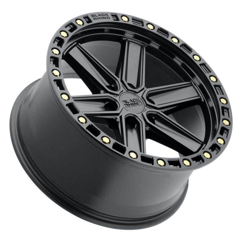 Black Rhino Henderson 17x9.0 6x139.7 ET12 CB 112.1 Matte Black w/Brass Bolts Wheel 1790HDS126140B12 Main Image