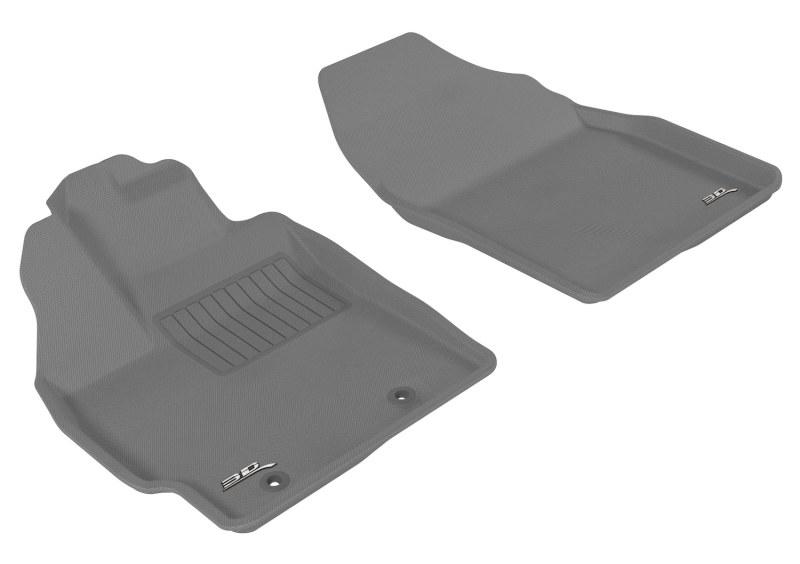 3D MAXpider 2010-2011 Toyota Prius Kagu 1st Row Floormat - Gray L1TY04011501 Main Image