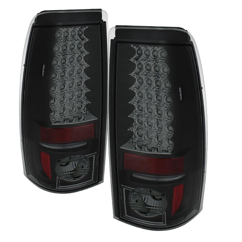 Spyder Chevy Silverado 1500 99-02 (Not Fit Stepside) LED Tail Lights Blk Smke ALT-YD-CS99-LED-BSM 5078063 Main Image