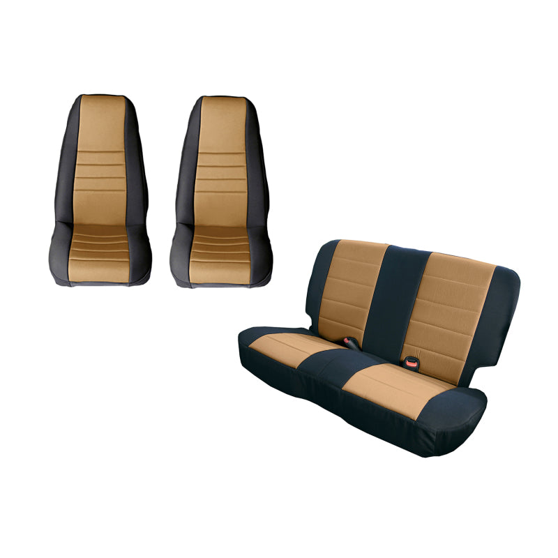 Rugged Ridge RUG Seat Cover Kit- Front/Rear Body Armor & Protection Seat Covers main image