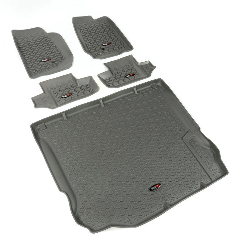 Rugged Ridge RUG Floor Liners - Gray Floor Mats Floor Mats - Rubber main image