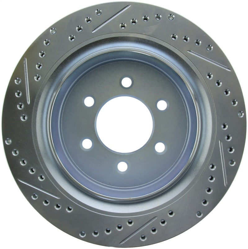 StopTech Select Sport 12-18 Ford F-150 Slotted and Drilled Rear Left Brake Rotor 227.65135L