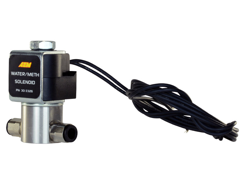 AEM Water/Methanol Injection System - High-Flow Low-Current WMI Solenoid - 200PSI 1/8in-27NPT In/Out 30-3326