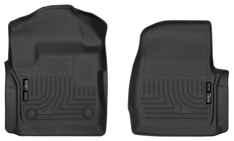 Husky Liners 2017 Ford F250/F350 Series Standard Cab X-Act Contour Black Floor Liners 52721 Main Image