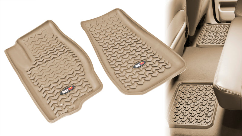 Rugged Ridge RUG Floor Liners - Tan Floor Mats Floor Mats - Rubber main image