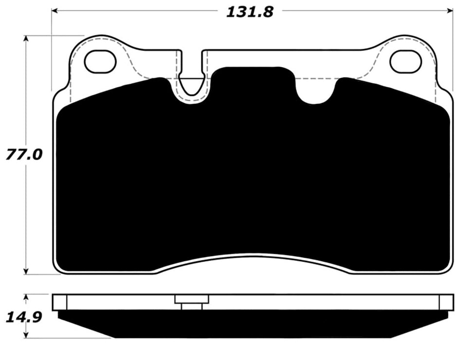 Porterfield Brake Pads for 2007 VOLKSWAGEN TOUAREG V6 3.6L w/330mm Front Discs