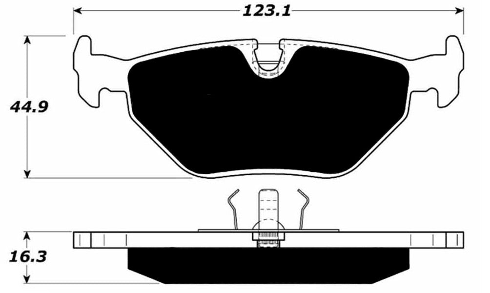 Porterfield Brake Pads for 1999 BMW M3