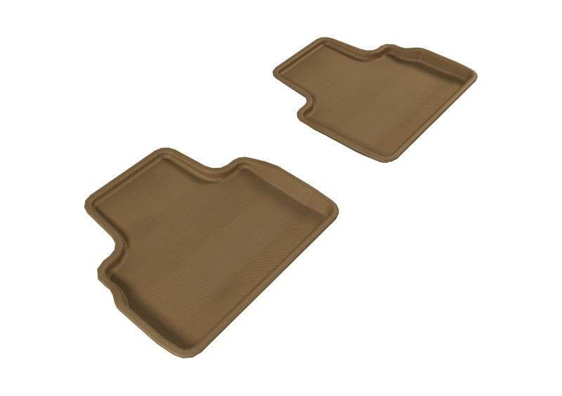 3D MAXpider 2009-2017 Infiniti QX70/FX35/50/50S Kagu 2nd Row Floormats - Tan L1IN00321502 Main Image