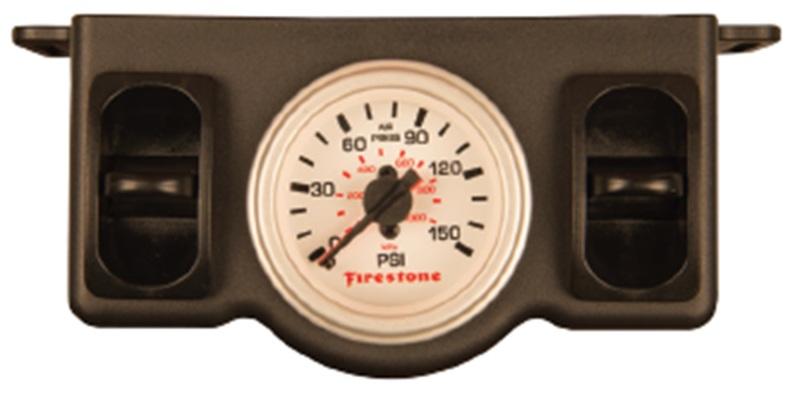 Firestone Pneumatic Dual Pressure Gauge - White Plastic (WR17602574) 2574 Main Image