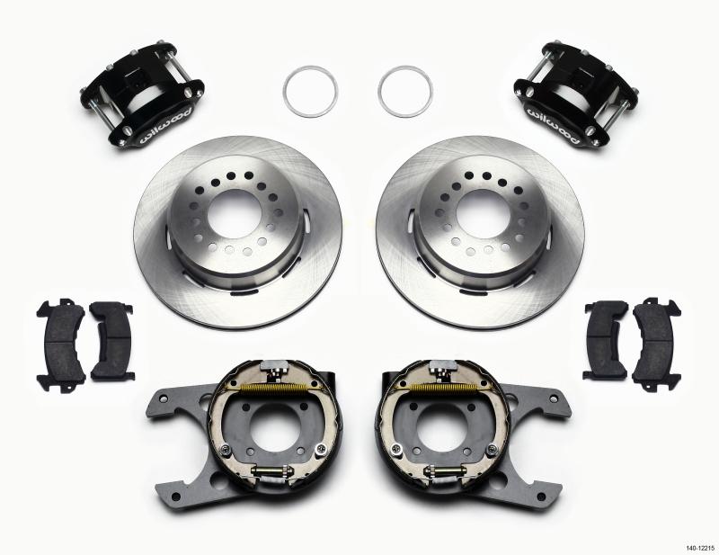 Wilwood D154 P/S Park Brake Kit Chevy 12 Bolt 2.75in Off w/ C-Clips 140-12215 Main Image