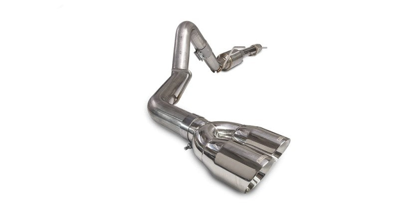 Carven 10-18 GMC Sierra 1500 5.3L (DC Std/CCSB 5.7ft) Competitor Series CB w/Dual 4in Tip - Polished CS1018